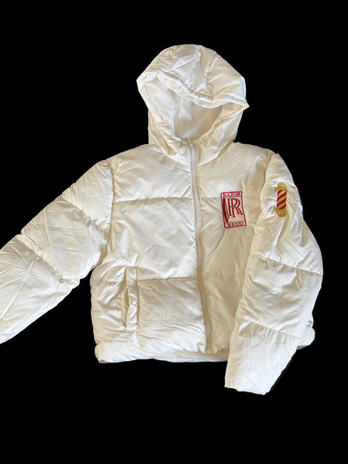 FOREVER REDD WOMEN'S WHITE PUFFER